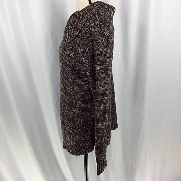 Great Northwest Indigo Cowl Neck Sweater Womens Size Large Brown - Picture 4 of 7